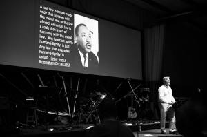 MLK and Me preaching